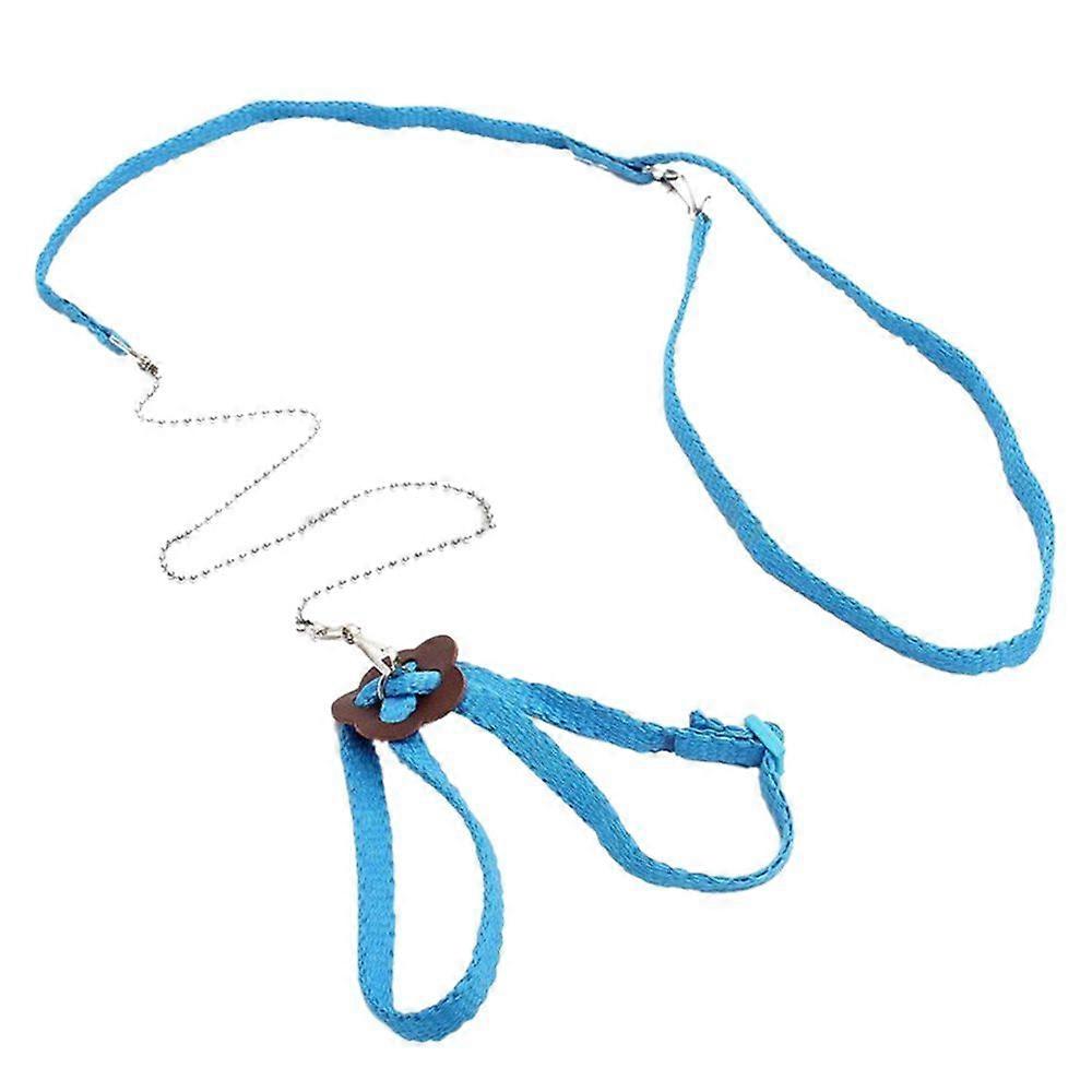 Adjustable Latch Lizard Harness Leash Rope Lightweight Anti-bite Blue