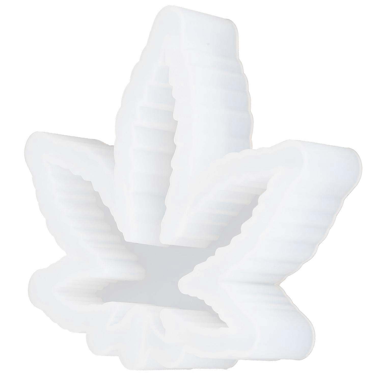 Ashtray Mold DIY Crystal Epoxy Maple Leaf Shape Mirror Surface Silicone Storage Box Ornaments