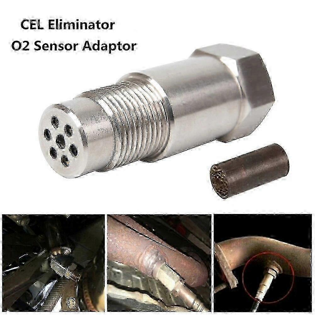 CEL Fix O2 Sensor Spacer Adapter M18x1.5 with Catalytic Converter Simulator