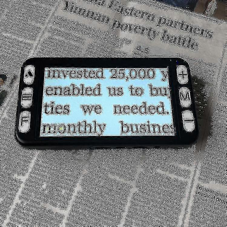 5inch Lcd Display Low Vision Video Magnifier Portable Reading Magnifier Electronic Reading Aid Handheld Tv Output Voice Mimenor