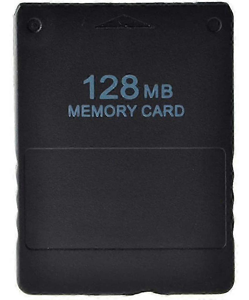 External Memory for PS2, Customized Data Storage Compatible for PS2 High Speed 128MB Flash Memory Card, Essential Gaming Accessory Black