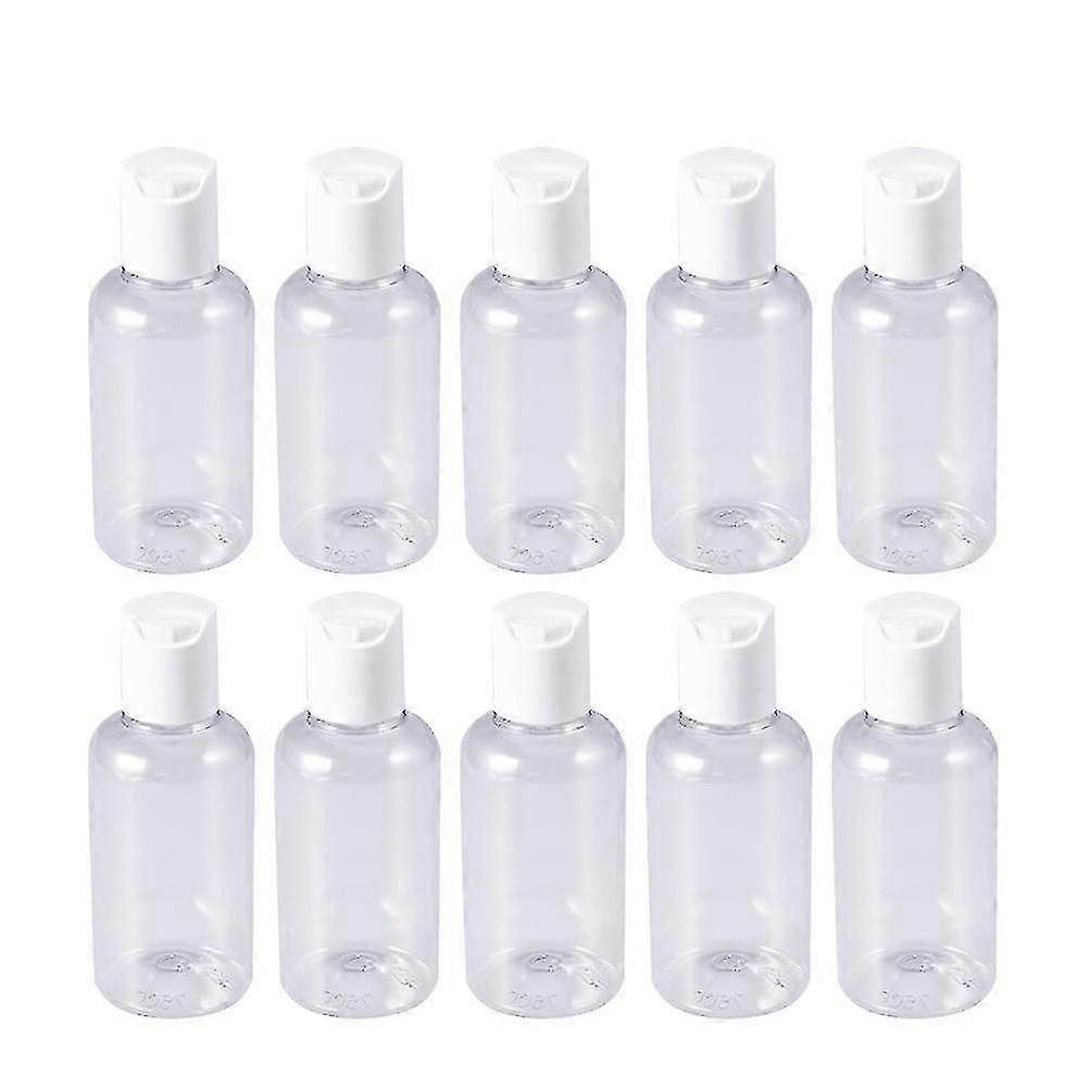 10PCS 75ml Refillable Travel Bottles for Shampoo Cream Lotion Random Color