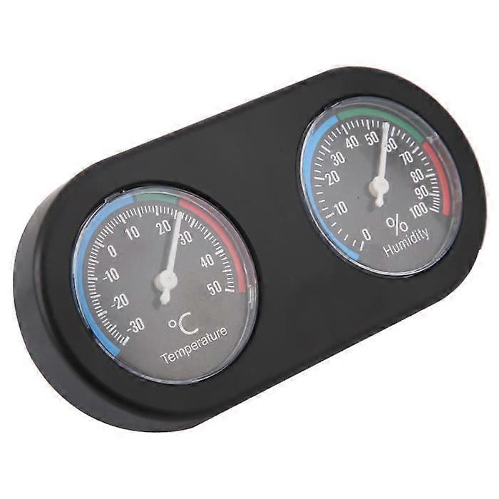 Hygrothermograph, Mini Hygrometer Thermometer Reptile Pet Thermometer Temperature Humidity Meter Round Shape for Hydrometer