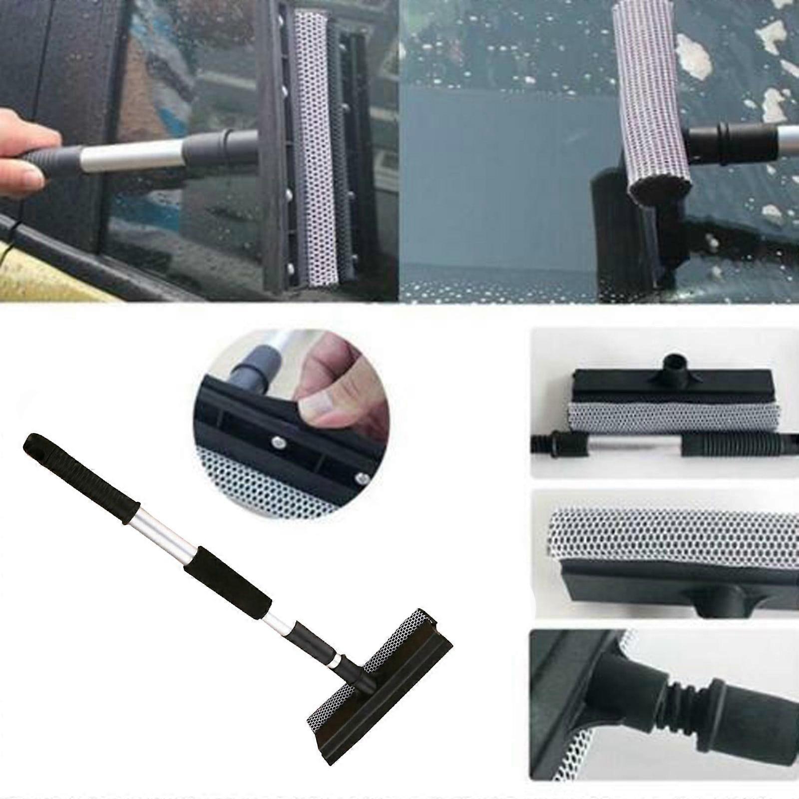 RnemiTe-amo Deals！Car Cleaning Extendable Rubber Window Cleaning Squeegee & Sponge for Windshield