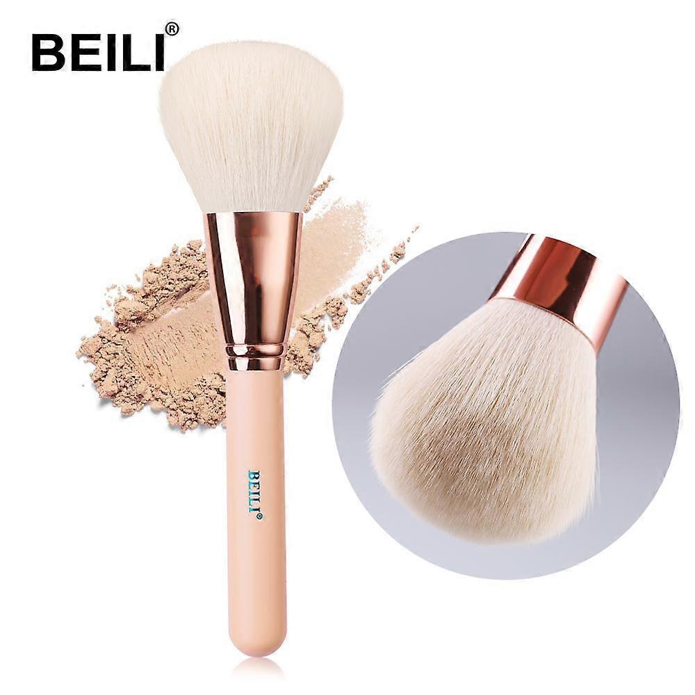 BEILI Roze Poeder Highlight Blush Kwast Geitenhaar Oogschaduw Make-up Kwasten Crease Eye Blending Korte Shader Wenkbrauw Make-up Kwast