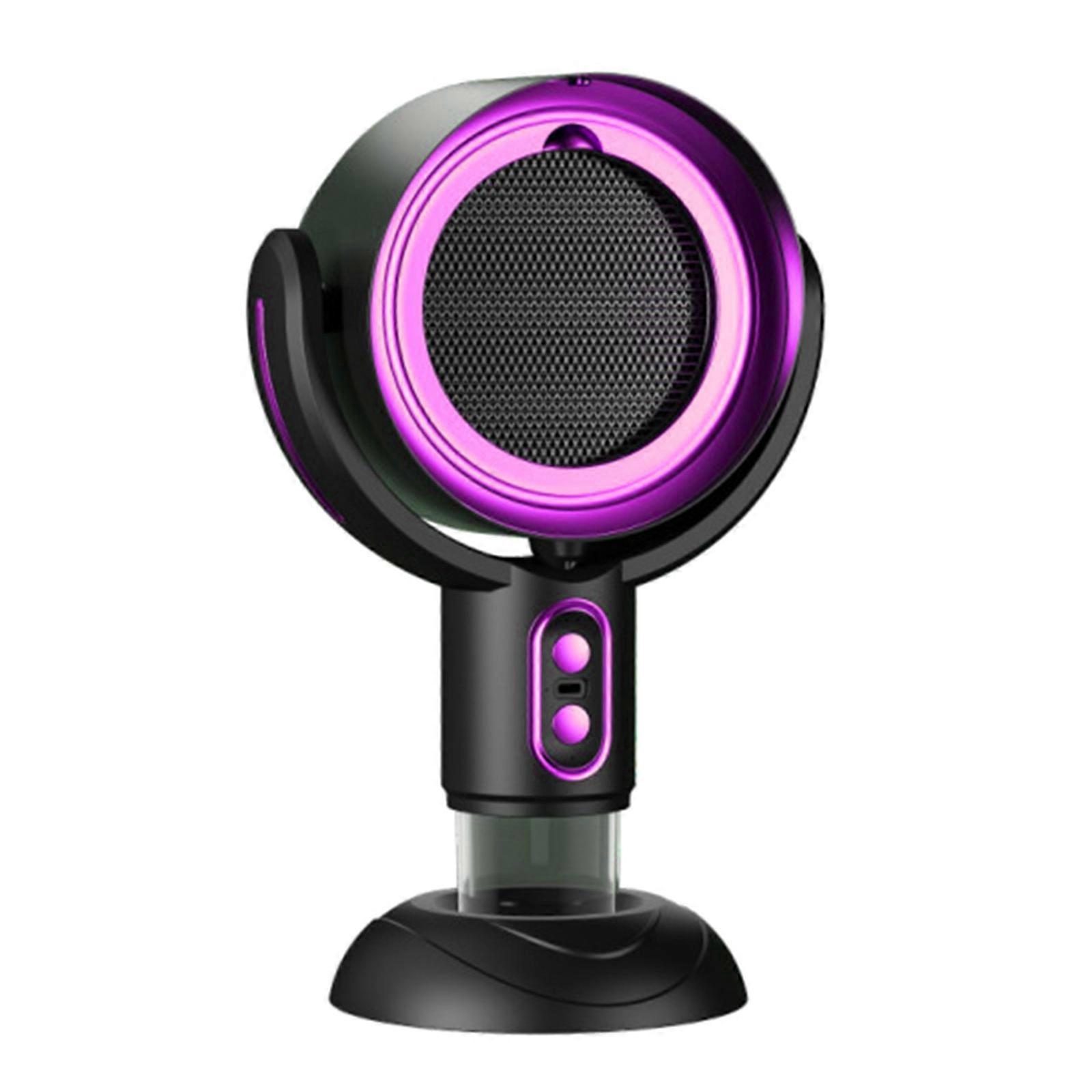 Rechargeable Range Hood Soot Fan Space Saving with Adjustable Gears Soot Purifying Fan ABS Texture for Cooking Use  Purple