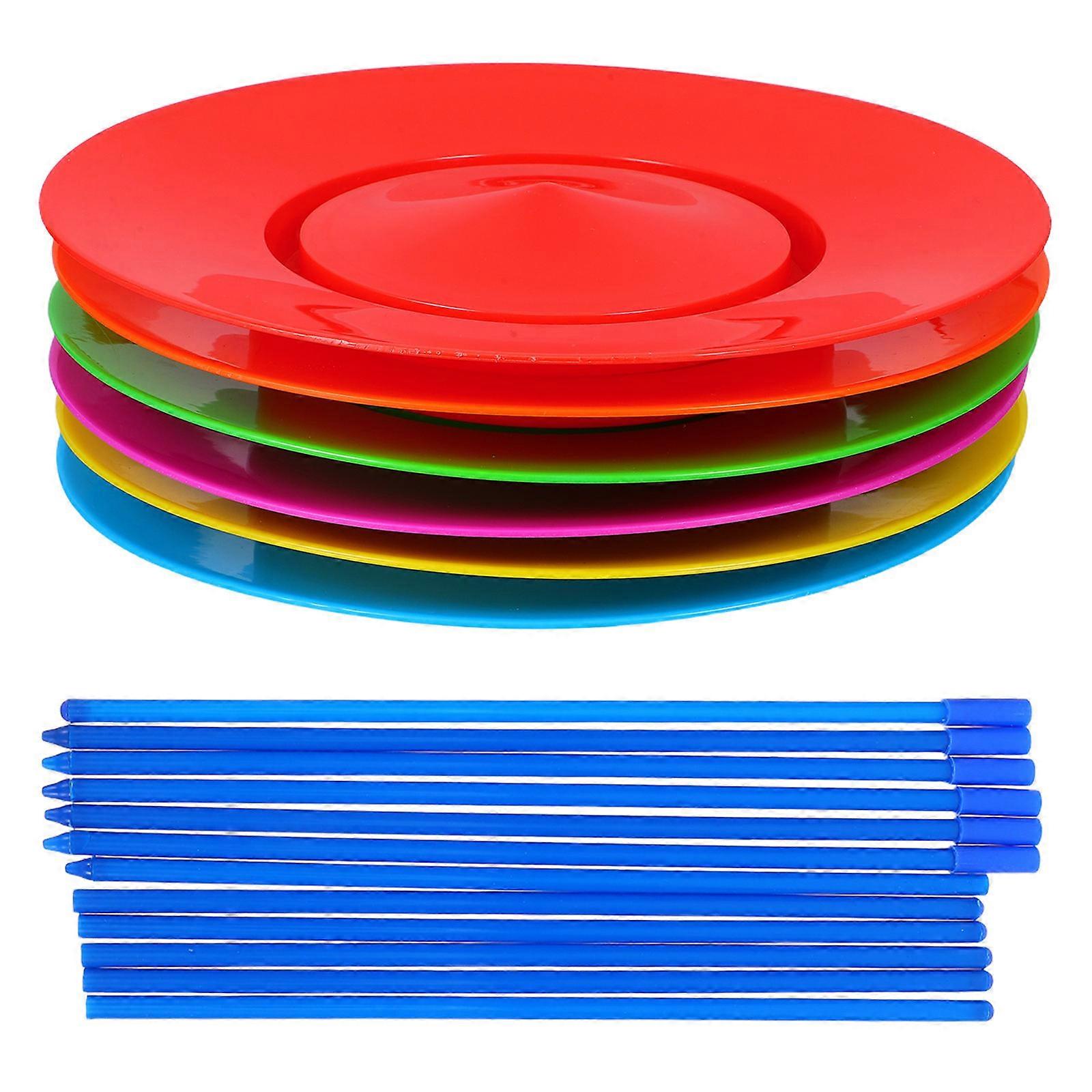 Spinning Plate Circus Toy for Children's Juggling Performance 1Set