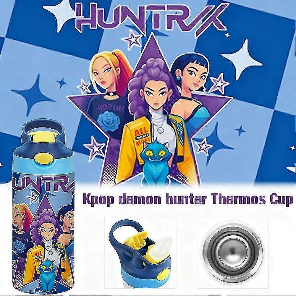 K-Pop Demon Hunters vakuumkopp i rustfritt stål, 4 farger, studentgave