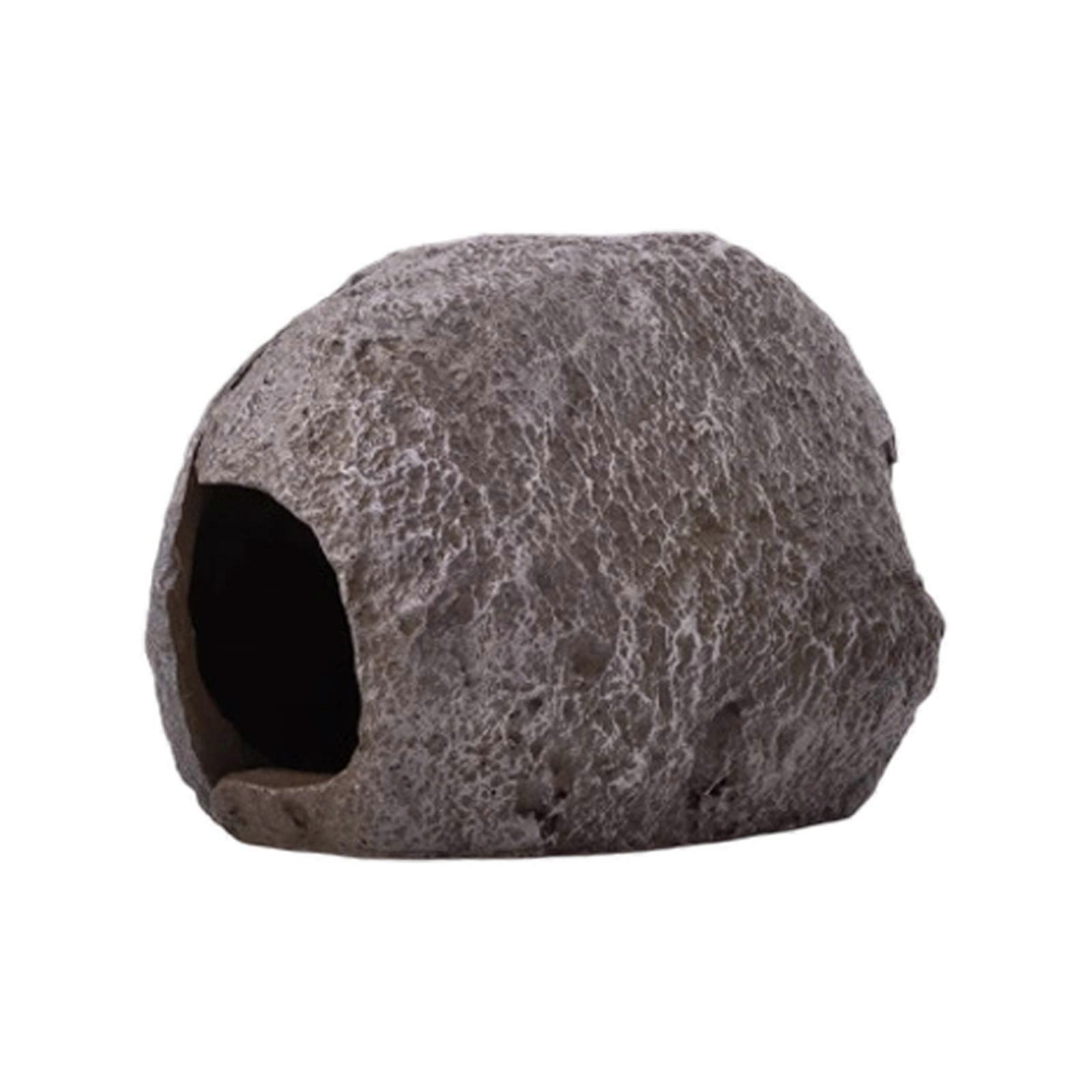 Compacts Resins Aquariums Cave With Magnetic Base Breeding Hideouts for Fishes Shrimp Breeding and Hide  brown