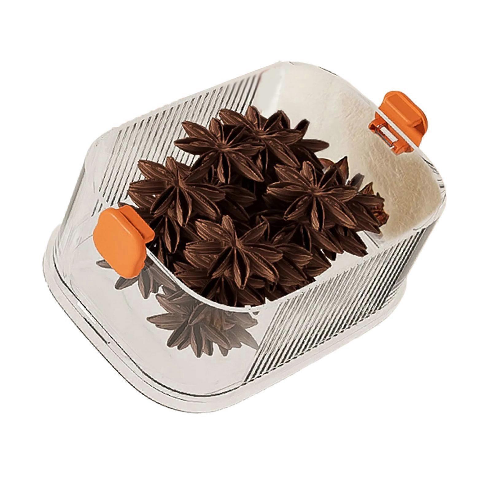 Moisture Proof Stackable Kitchen Jars Clear Kitchen Container for Organizing Spices Nut Bean Multicolor