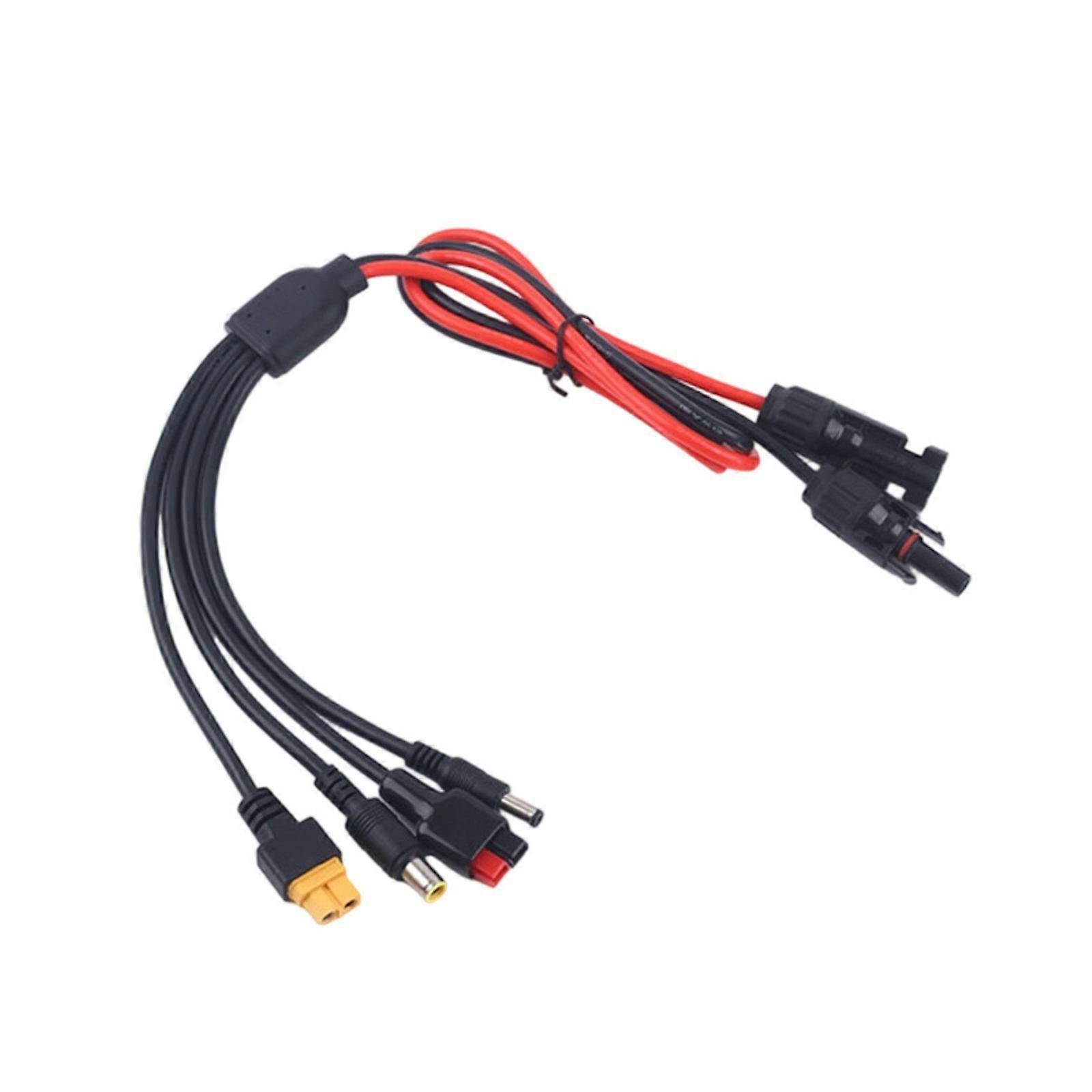 4 Port Solars Energy Connectors Systems 12AWG Cores Cable 18AWG Outputs Three Customs Lengths Protecting Multicolor