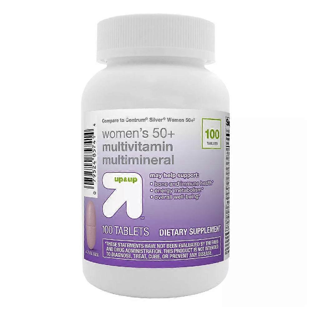Up & Up Women's 50+ Complément alimentaire multivitaminé, comprimés, 100 Ea