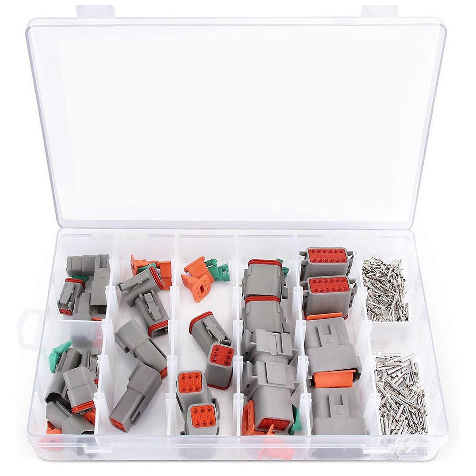 188PCS Automotive Electrical Connector Kit Waterproof Sealed Design With Corrosion Resistant Contacts For Harsh Environments Multicolor