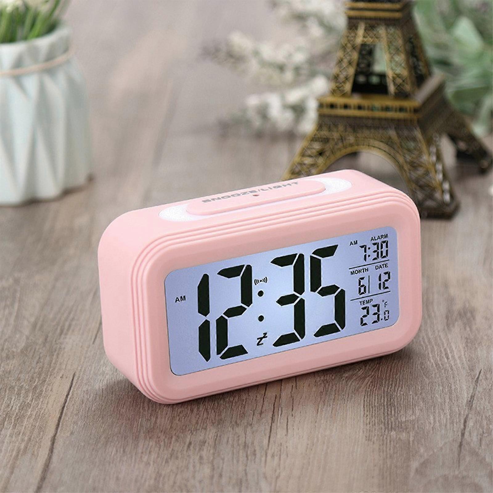 Cyber Monday Deals 2024: Viflosae Digital Alarm Clock with Background Lighting, LCD Display, Temp Monitor, Snooze, Calendar