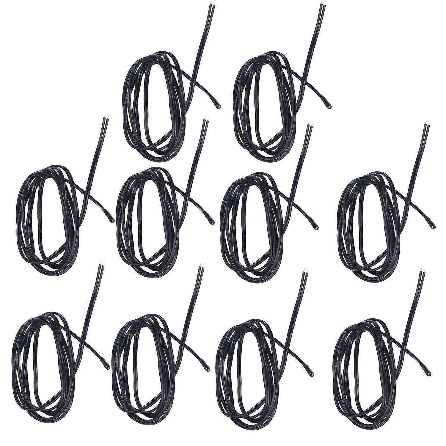 10Pcs NTC Thermistor Sensor PVC Epoxy Resin NTC Temperature Probe for Home Appliances High Accuracy 