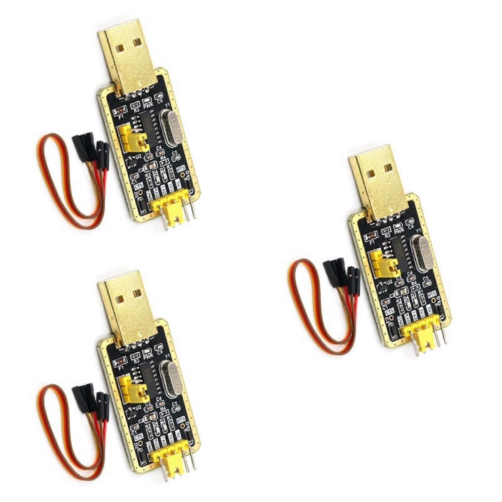 CH340G RS232 to TTL USB Adapter for Microcontroller Communication and Firmware Debugging Multicolor