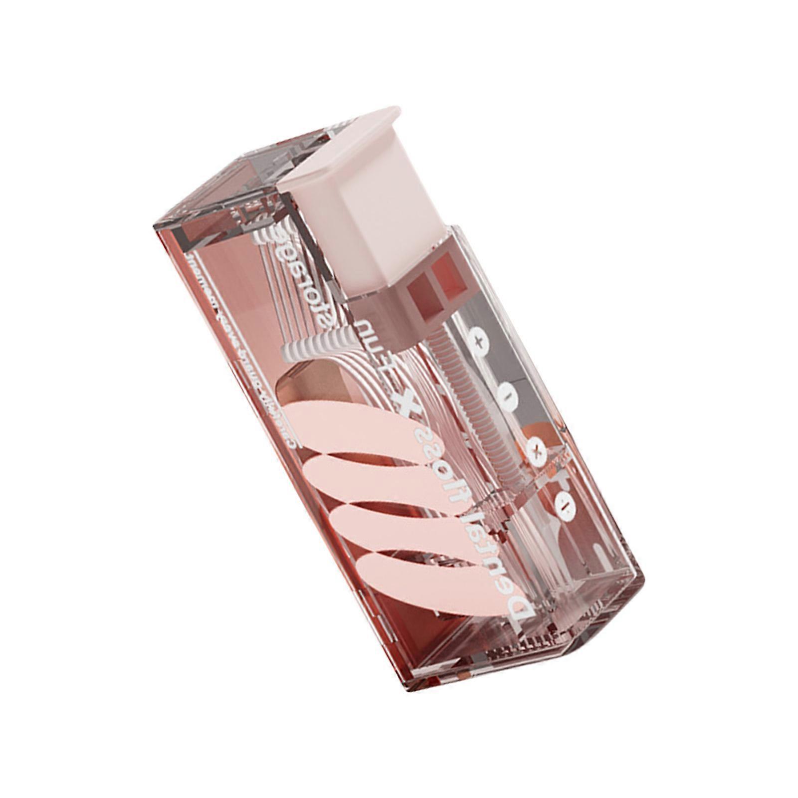 Automatic Floss Pick Dispenser Toothpick Organiser Hygienic Snap Closure  Plastic Storage Case For Purses Pockets  Pink