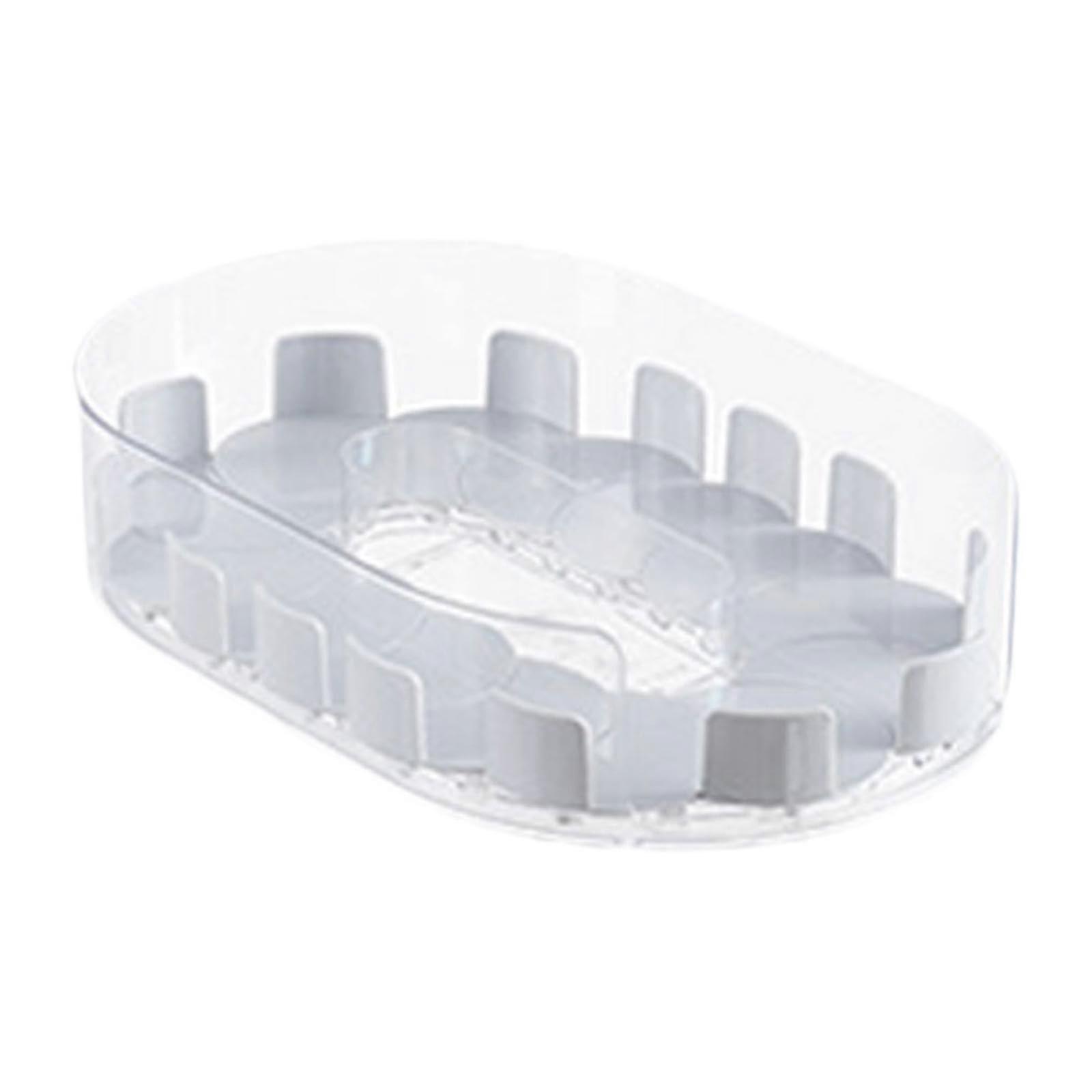 360 Degree Rotating Refrigerator Organizer Condiment Holder For Refrigerator And Cabinet Clear White