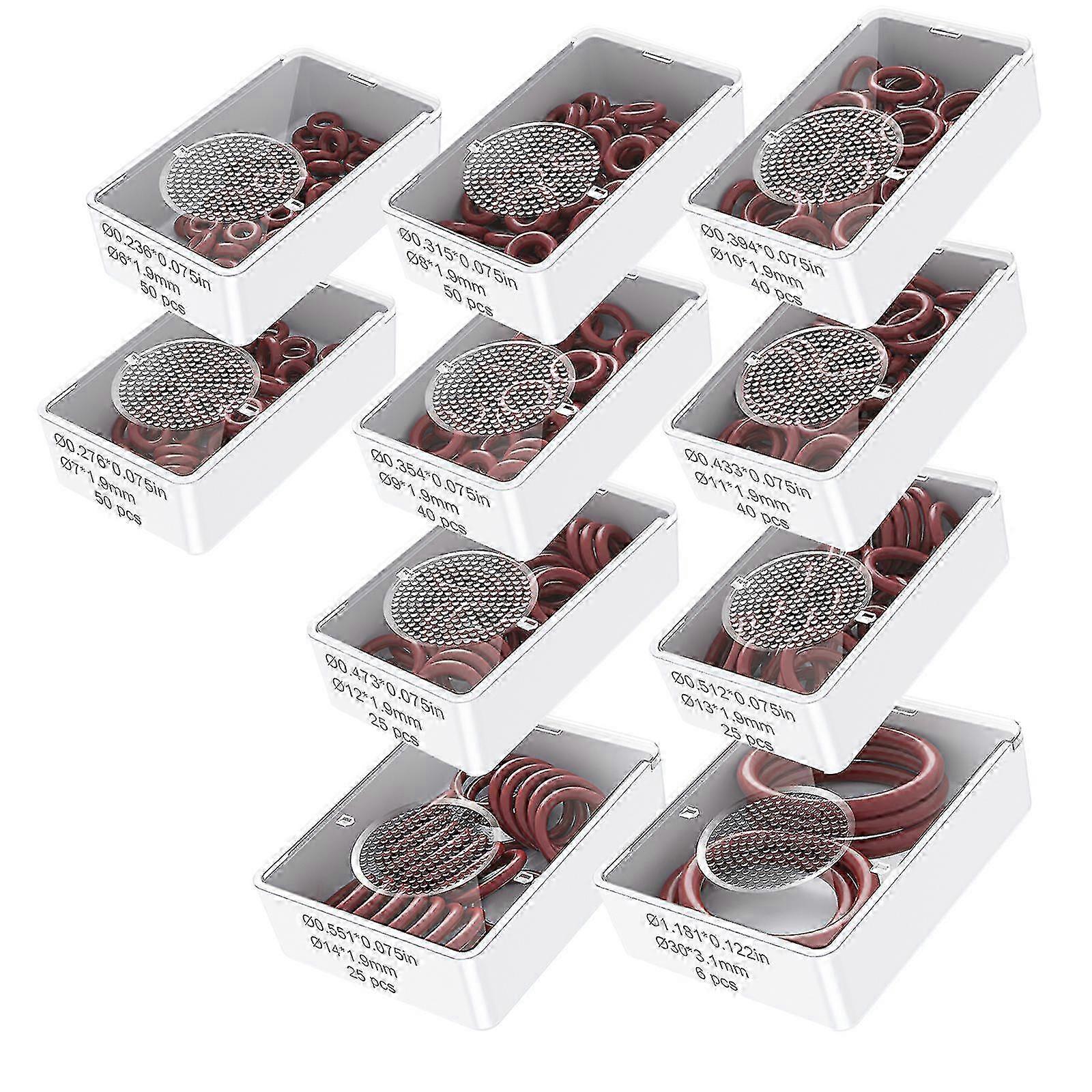 f Silicone O Ring 10 Different Sizes Sealing With Storage Box