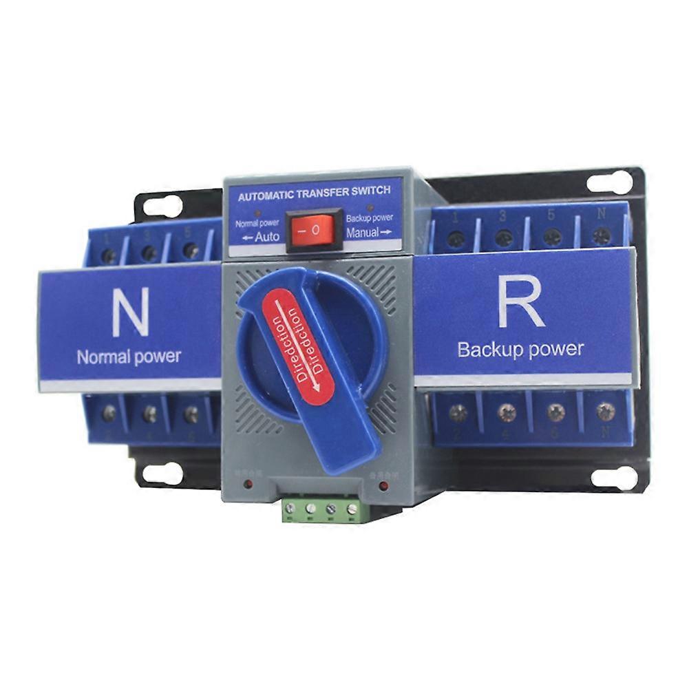 Automatic Transfer Switch 63A 4P Automatic Dual Power Transfer Switch with Electromechanical Locking Protection 220V