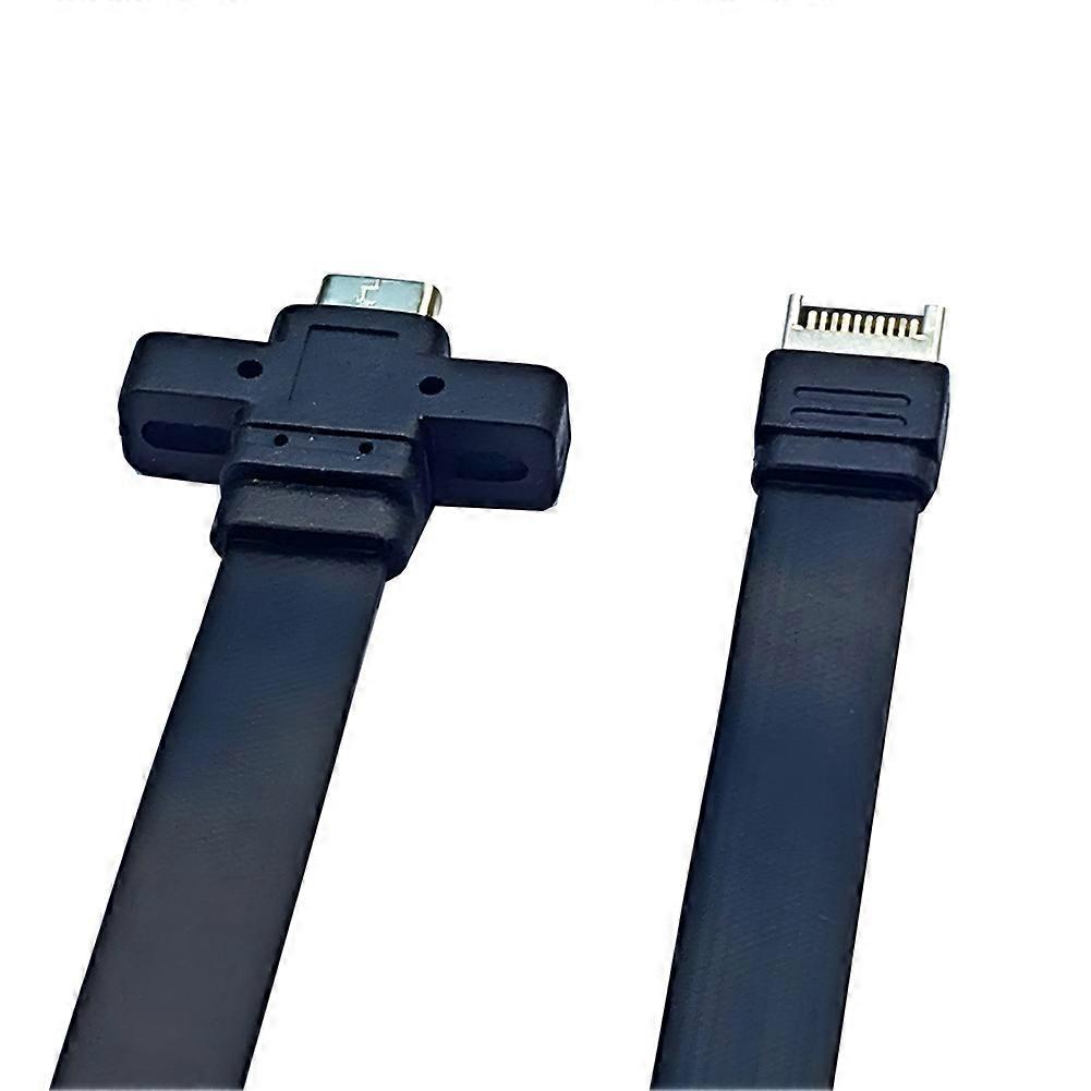 USB3.2 Gen2x2 Board Line Type-E Terminal Type-C Front C Mother 10G/20Gbps Flat Wire 50cm