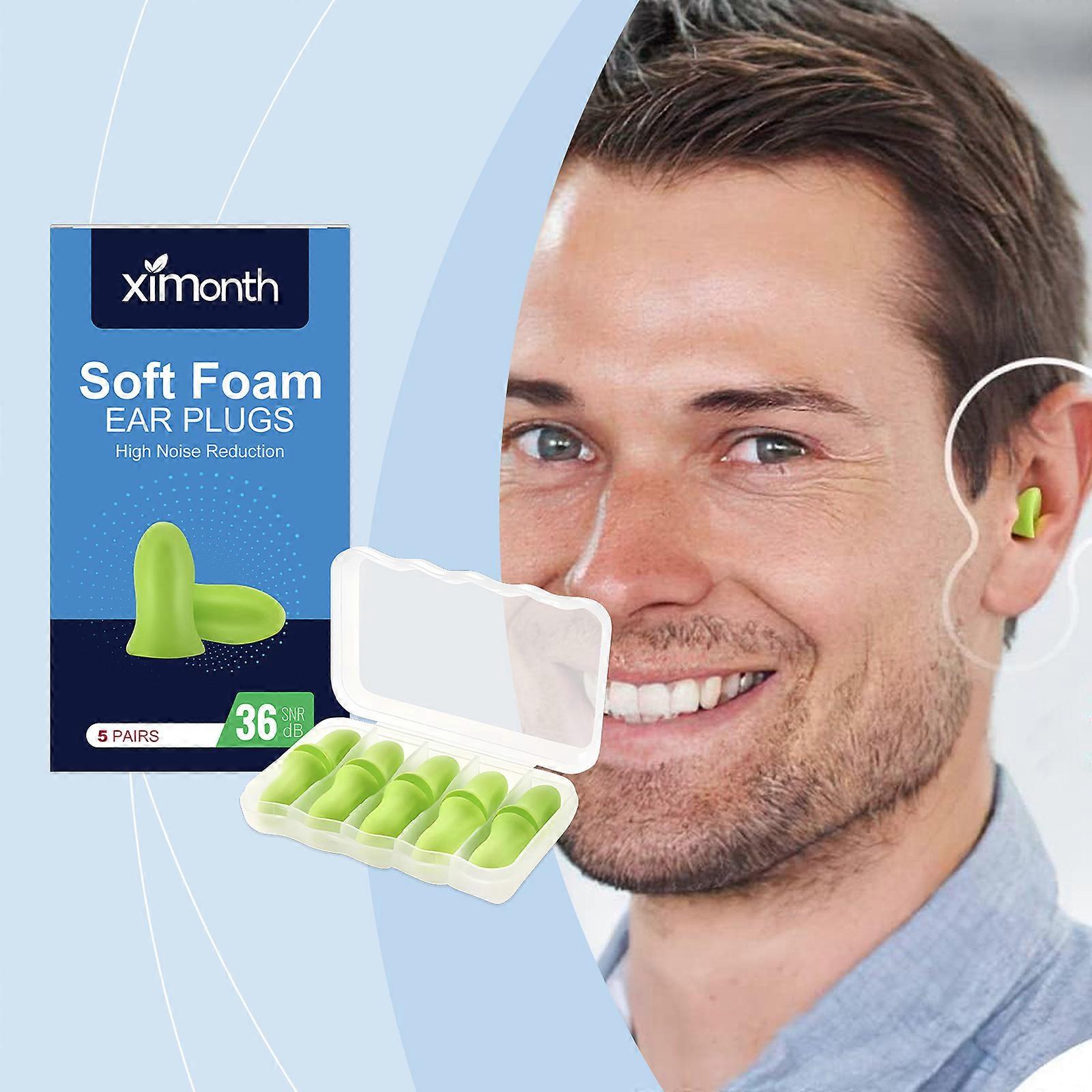Ximonth Noise-Reducing Sleep Earplugs, Relieve Snoring And Noise During Sleep. Portable And Storable Earplugs For Daily Use