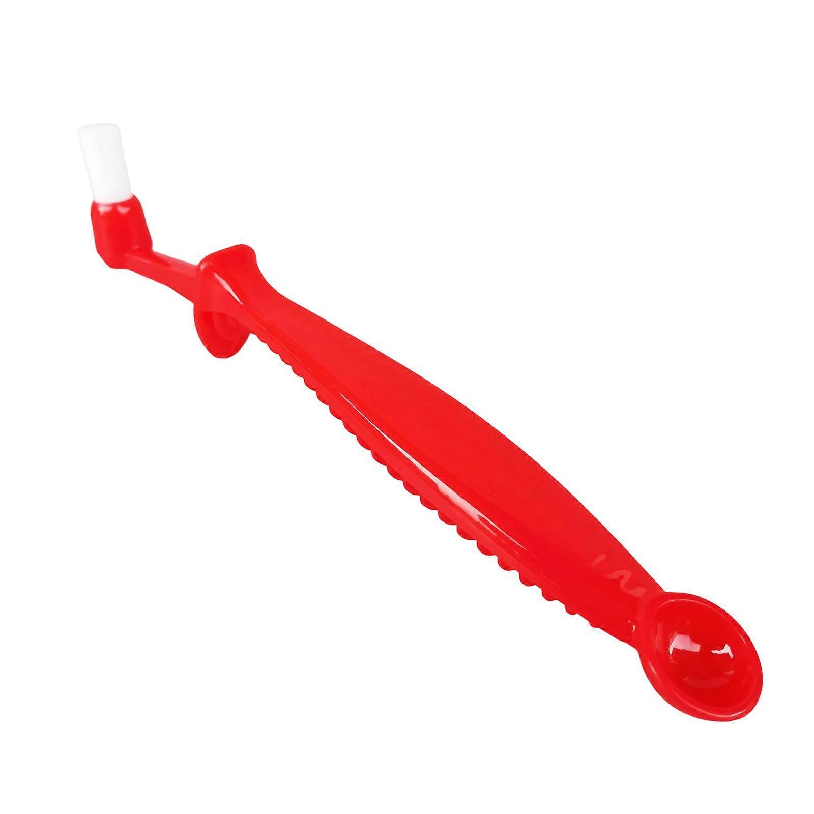 Ergonomic Handle Design Coffee Grinders Brush With Comfortable Grip To Minimize Hand Fatigue For Extended Cleaning Projects  Red