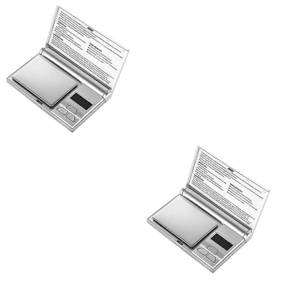 2 Pcs Mini Weighing Machine Electronic Scale Portable Digital