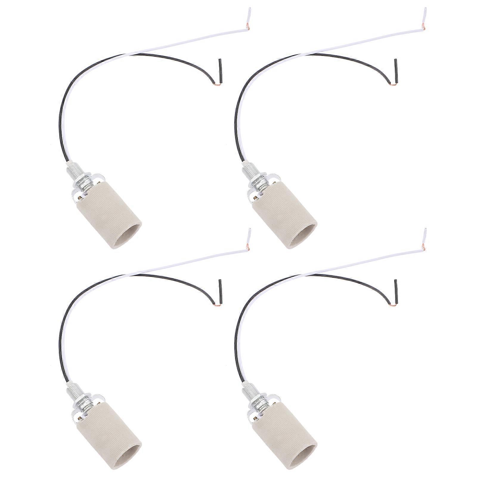 E14 Threaded Lamp Holder for Lamp Use Easy Installation 4Pcs Kit