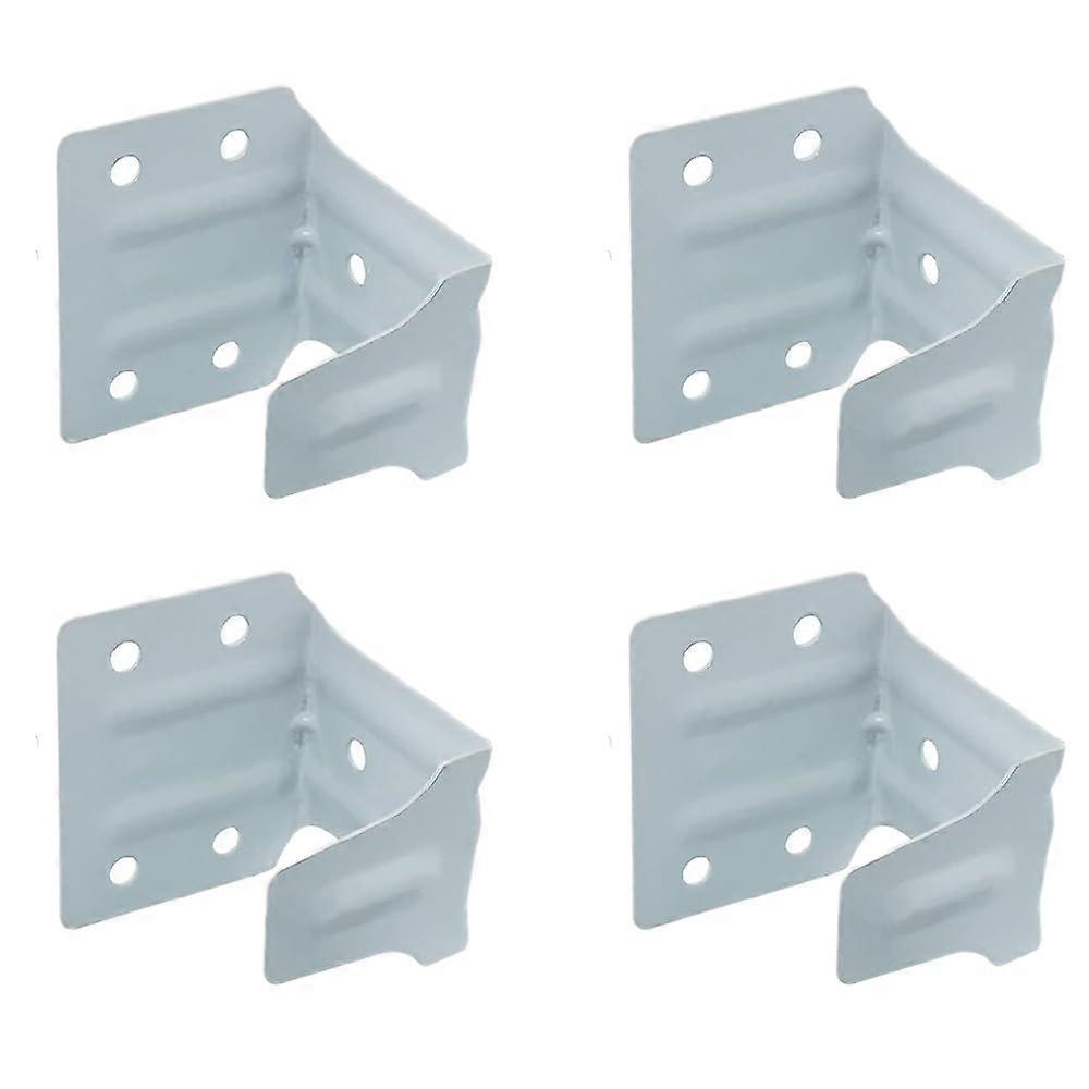 4 Pack Window Blinds Headrail Brackets, White 2' Low Profile Center Support Holders for Mini Blind Mounting