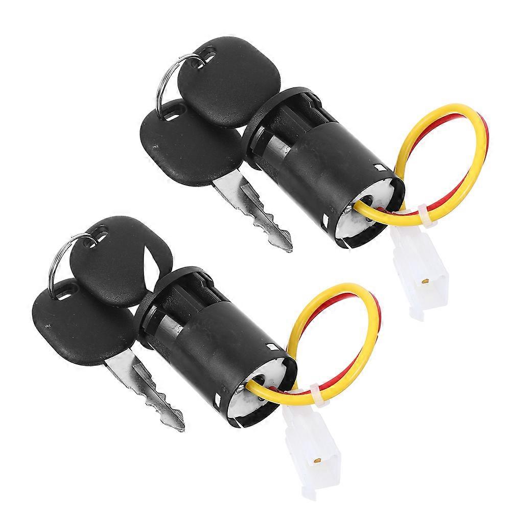 Electric Car Key Switch for Kids Power Activation with Ignition Lock 2Pcs