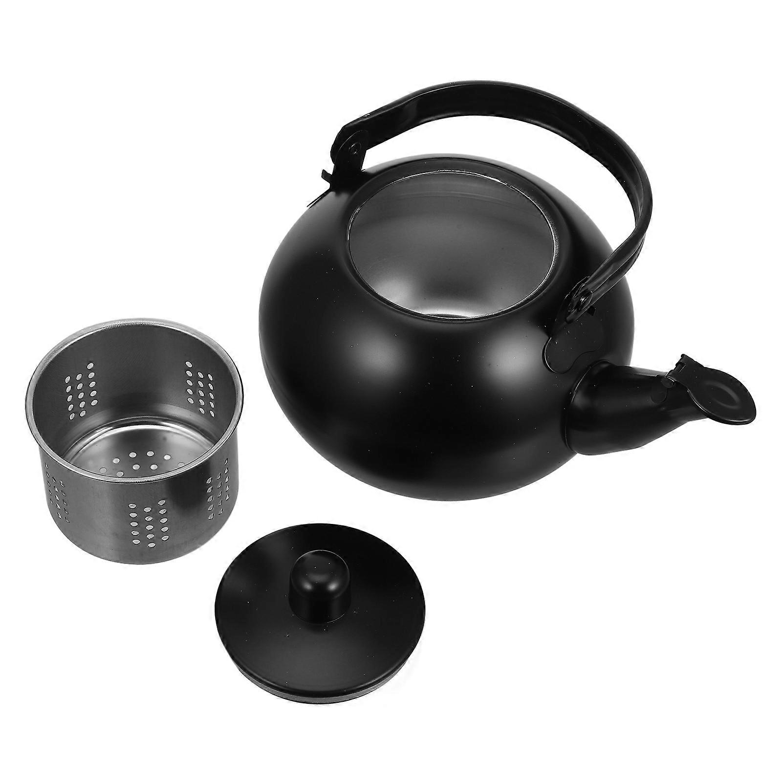 Stainless Steel Tea Kettle with Strainer for Kitchen Use 1L