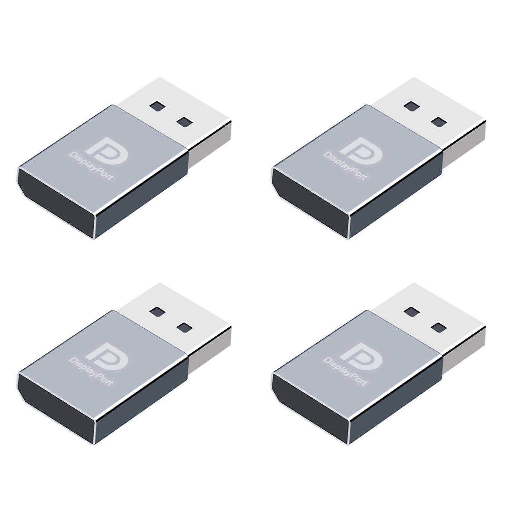 4X 4K Displayport Dummy Plug DP Virtual Display Adapter EDID Headless Ghost Emulator Graphics Video Card Cheater