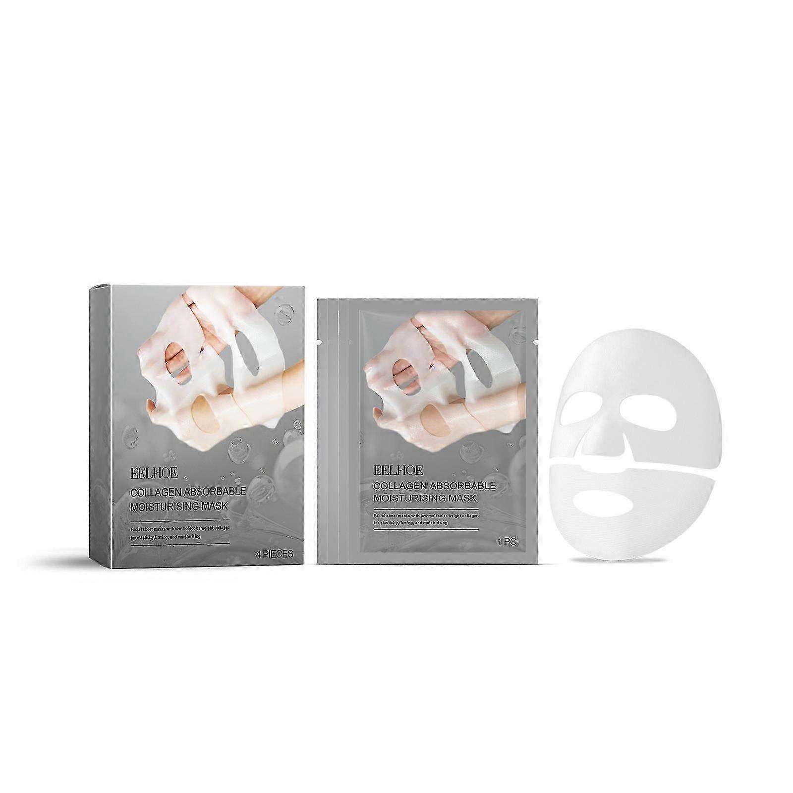 Hydrating Collagen Facial Mask Set - Nourish, Repair & Reduce Wrinkles (4 Pieces)