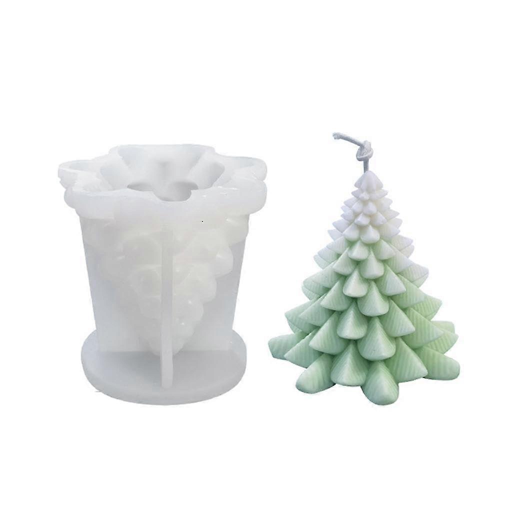 Large Christmas Tree Silicone Mold for Resin, Soap, Candle and DIY Crafts with Precise Detail