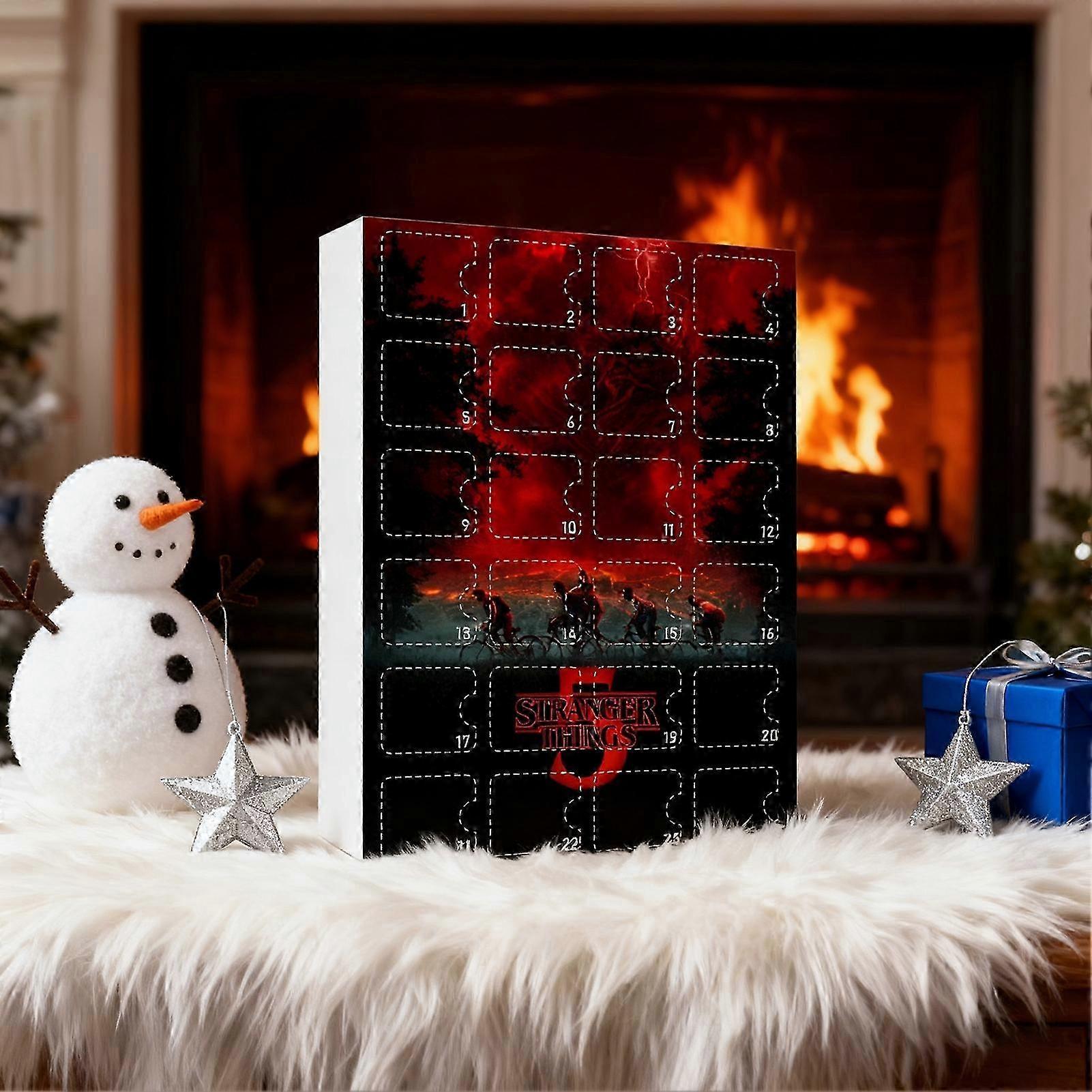 Stranger Things 2025 Advent Calendar Acrylic Ornaments Christmas Countdown Box