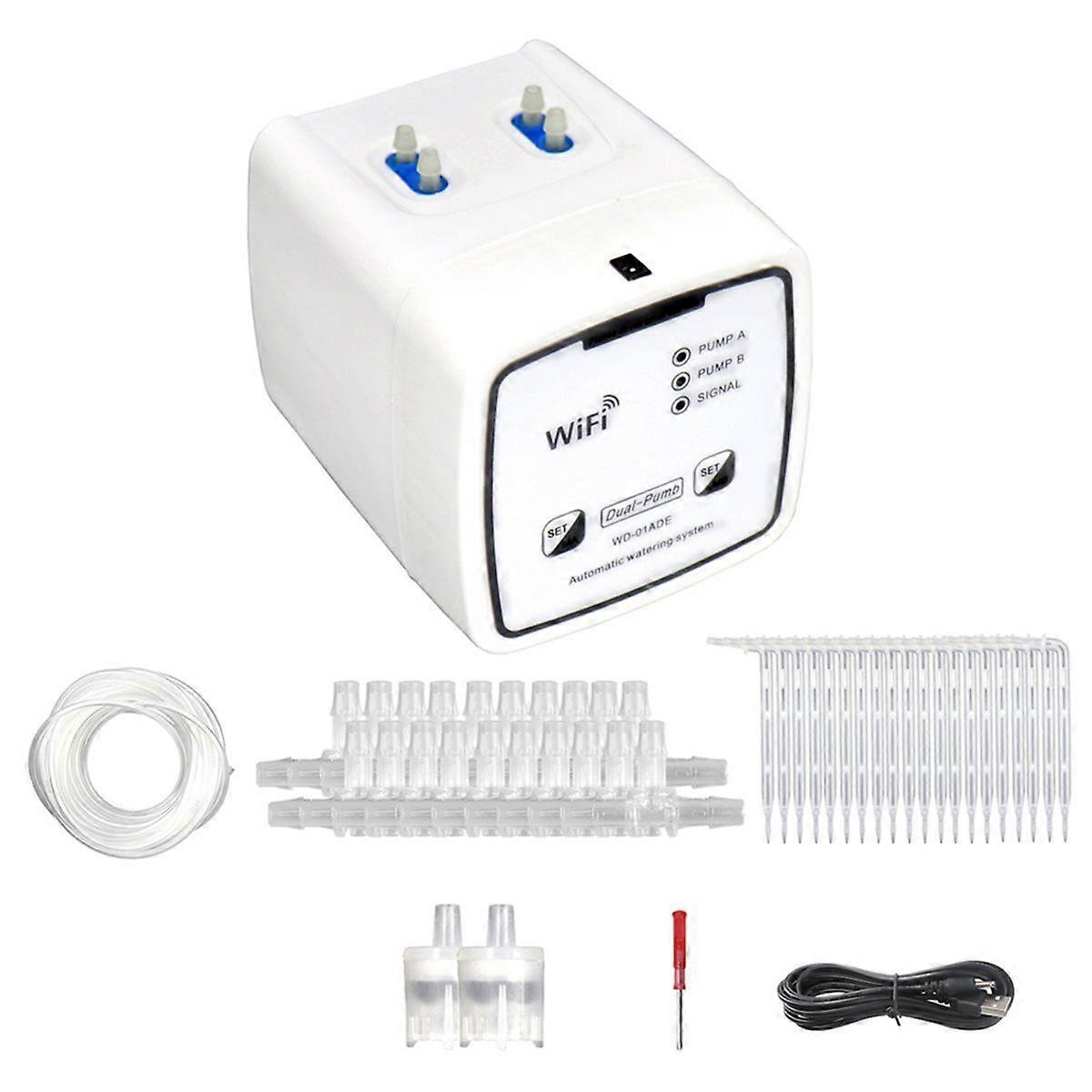 WIFI Intelligent Watering Device Double Pump Timed Automatic Drip Irrigation System APP Controller f