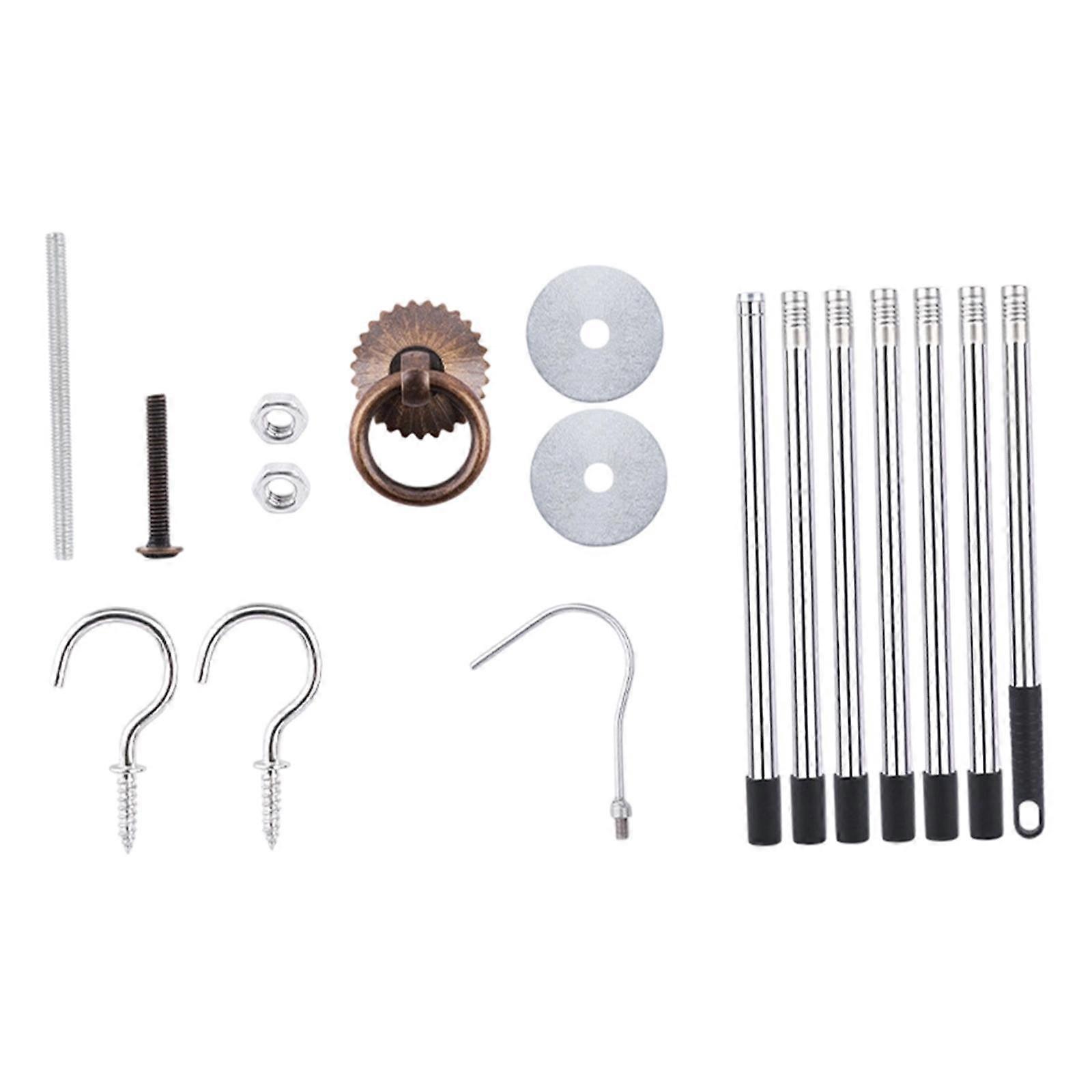Ladder Pull Down System Kit Attic Pull Down Hook Replacement for Cord Rope for