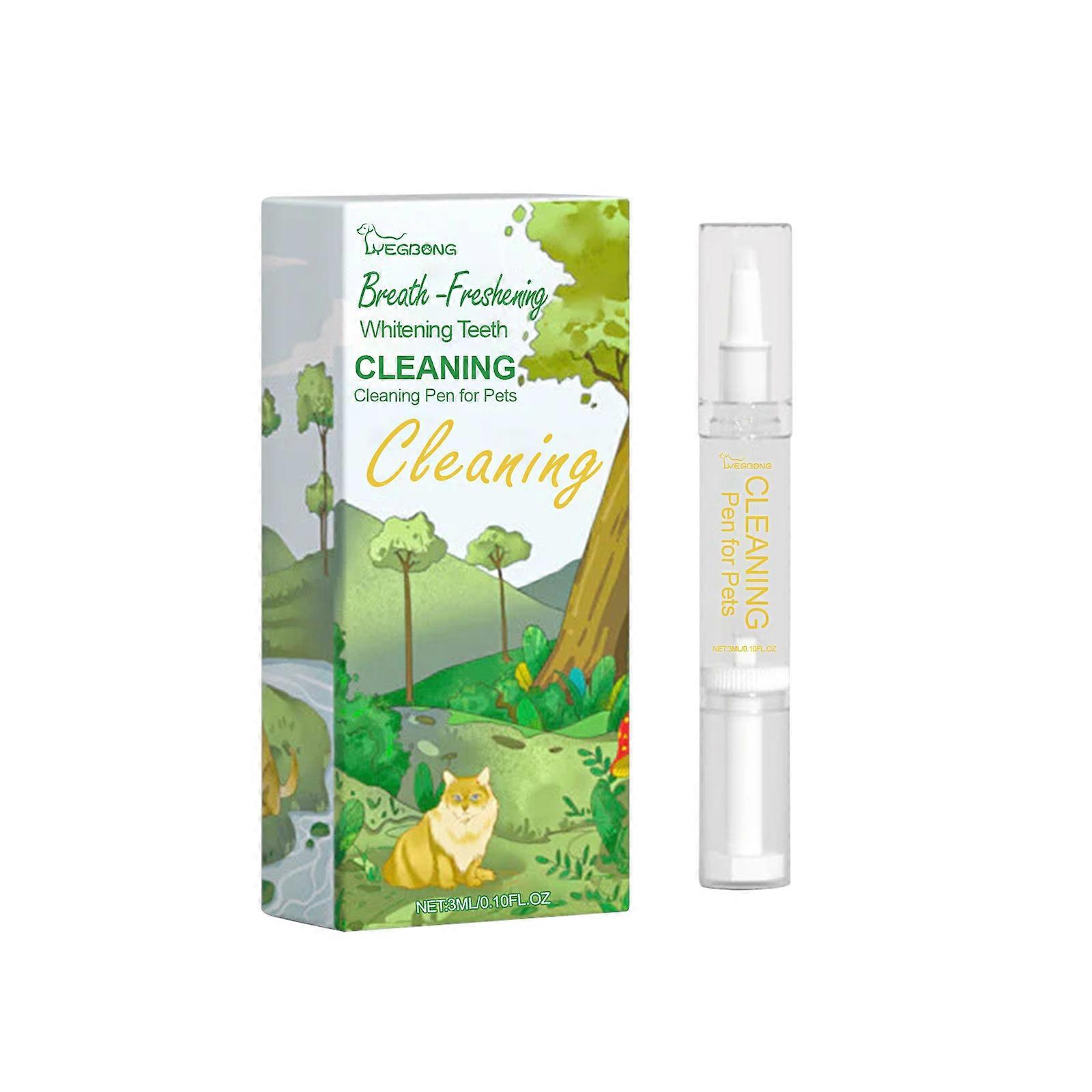 Yegbong Pet Teeth Cleaning Pen, With A Pen-Shaped Design, Gently Cleans Tartar, Removes Odors, Is Refreshing And Portable For Care