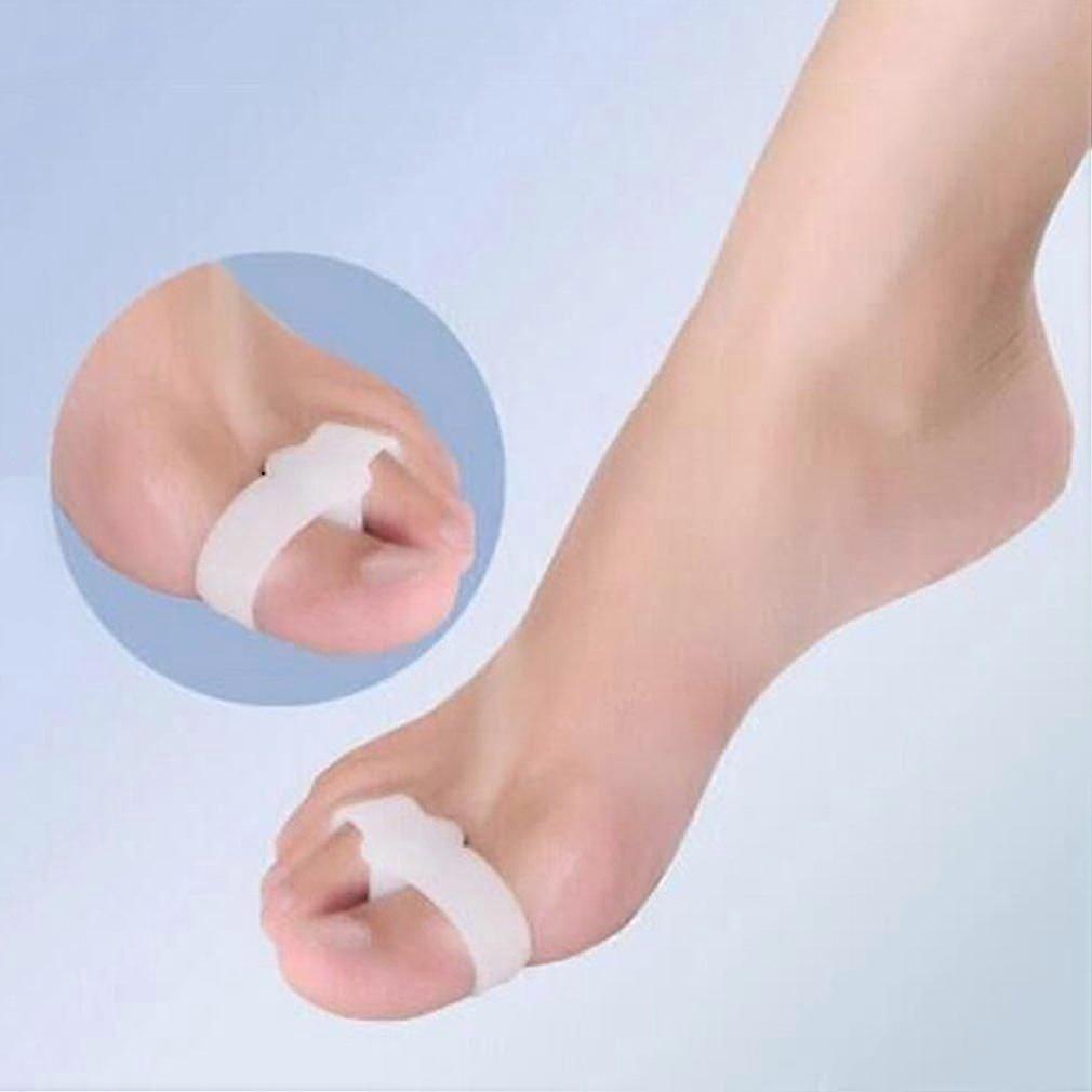 2pcs/set Toe Orthotics Separator Straightener White Bunion Toe Spreader