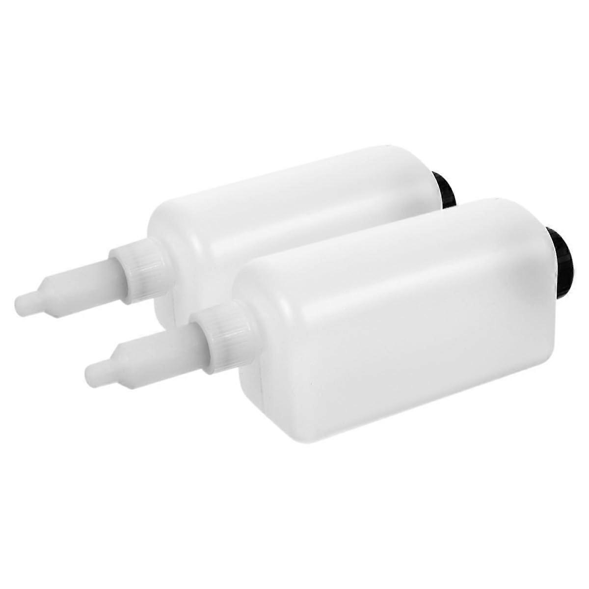 2pcs Refillable Soap Dispenser Bottles with Easy Pump Action for Wall Mounted Kitchen Bathroom Use