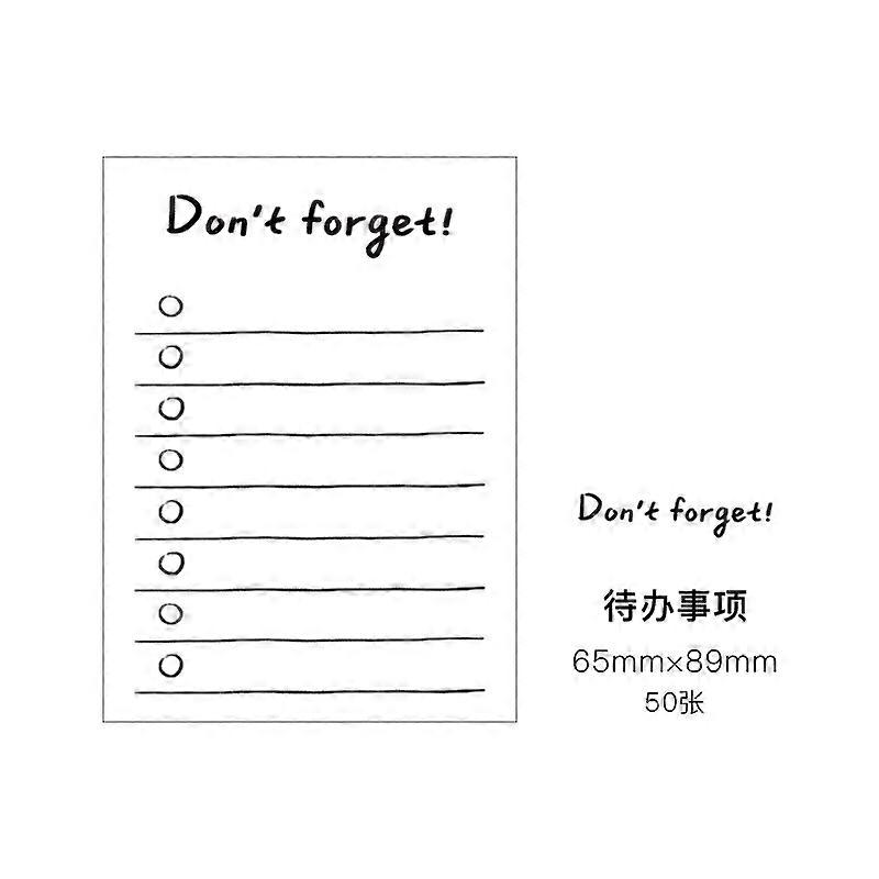 Yoofun 50 Sheets Daily Schedule Memo Pads To Do List Weekly Planner Non-Sticky Notes Schedule Office School Supplies Stationery