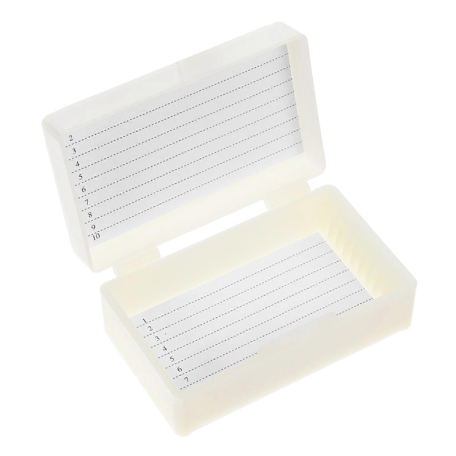 Laboratory Slides Storage Box for Microscope Tissue with Serial Number Label
