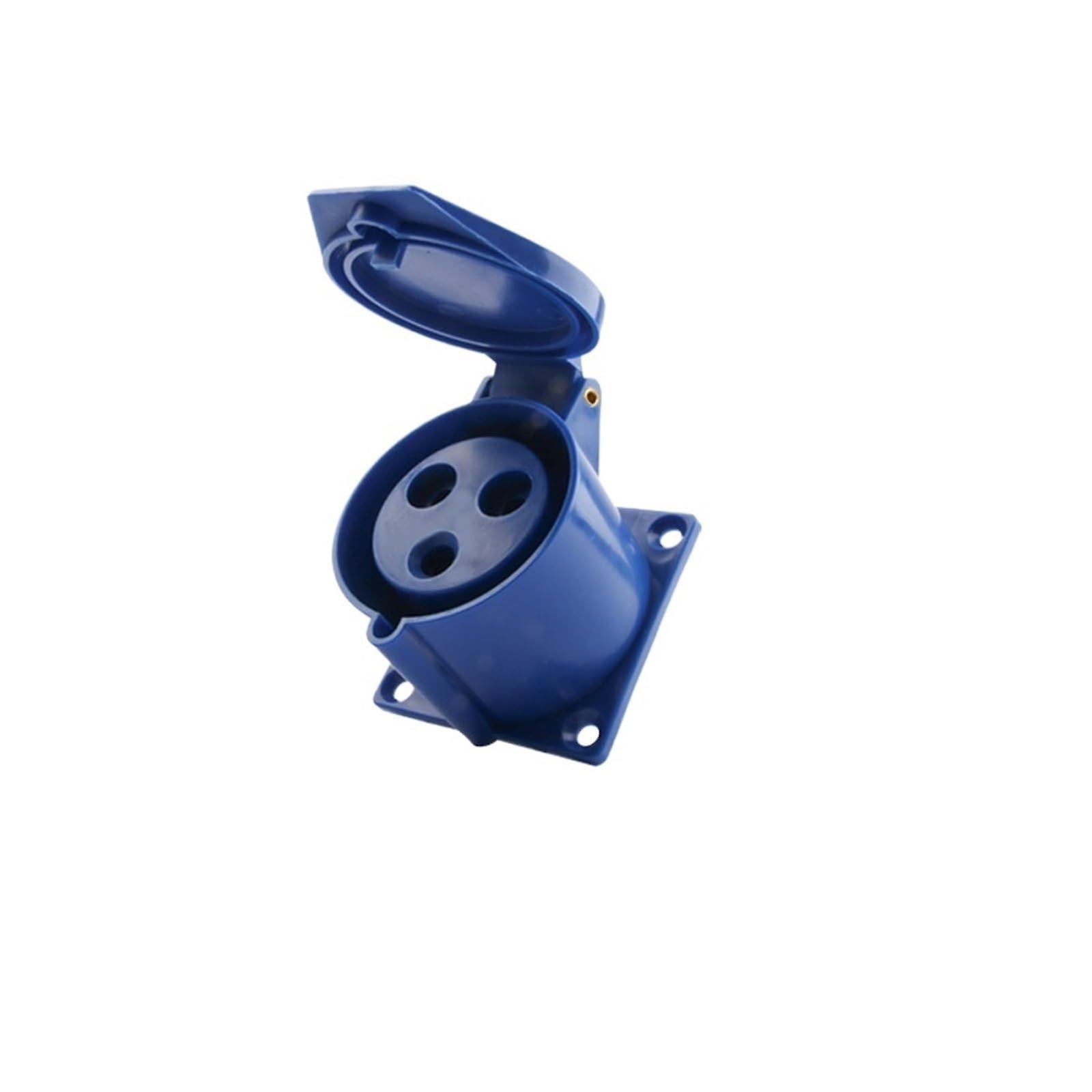 323 Three-Core 32A Concealed Socket Industrial Aviation Plug Waterproof Connector for Three-Phase Construction Sites