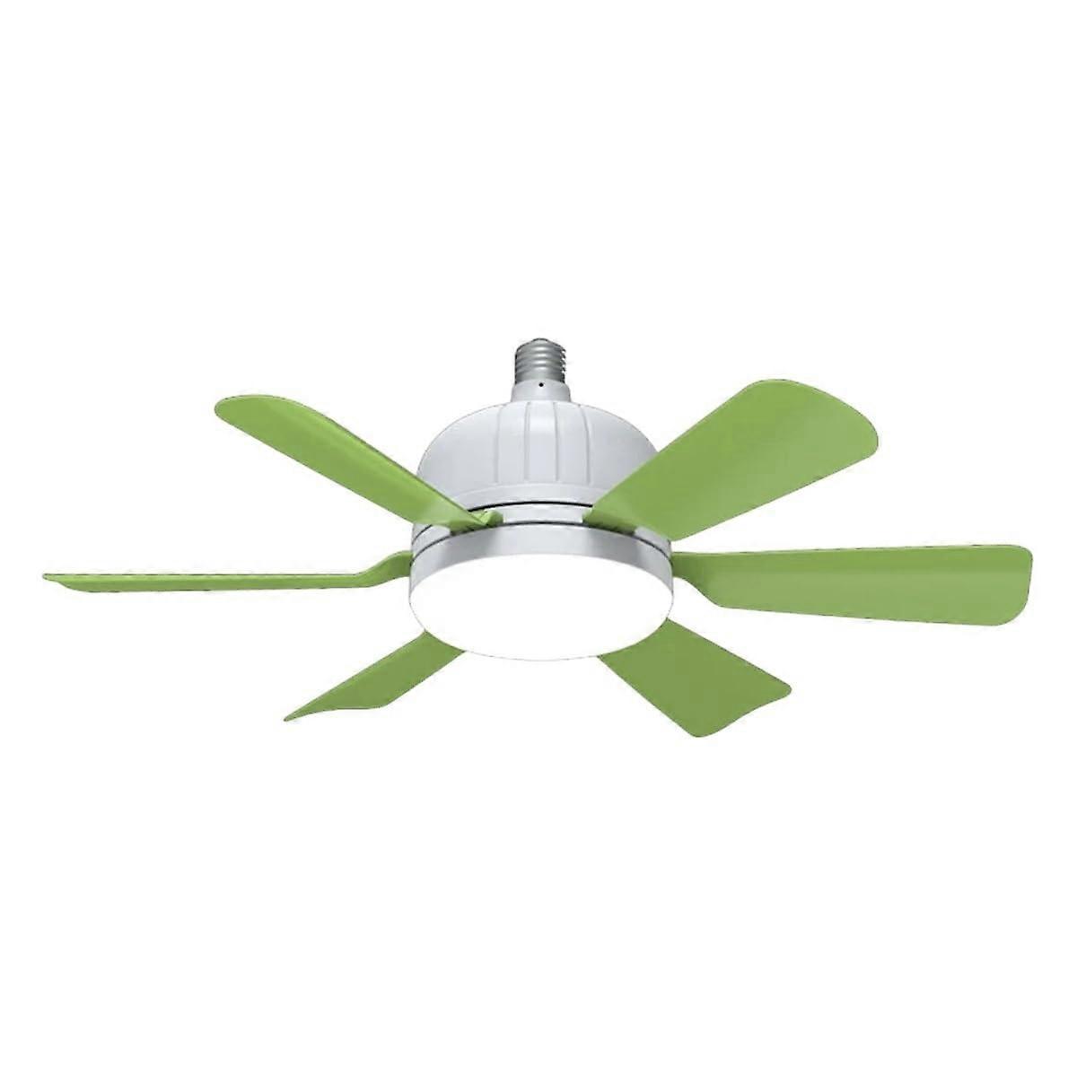 Ceiling Fan with LED Light and Remote Control, Silent Cooling Lamp for Bedroom and Living Room