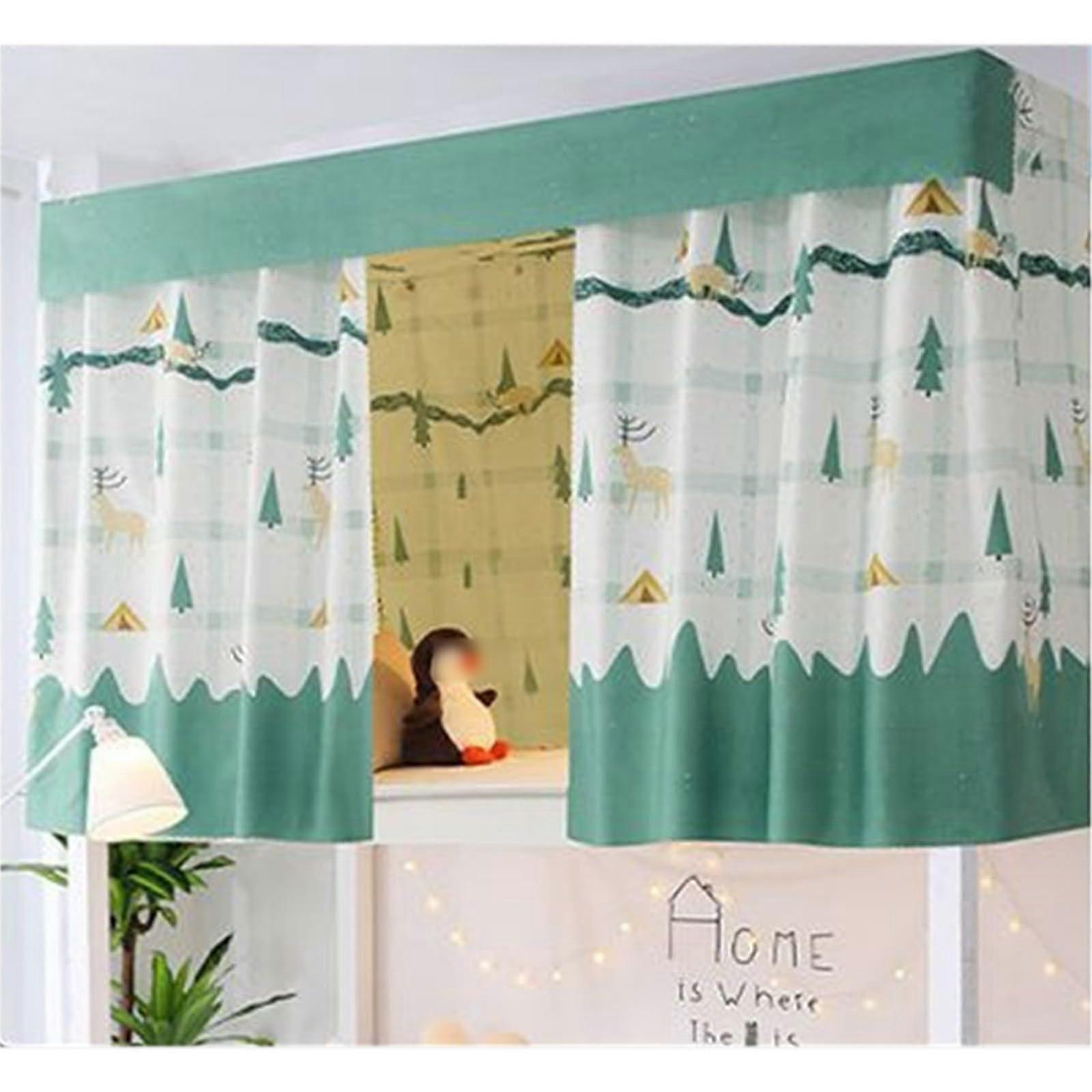 Bunk Bed Curtains Blackout Privacy Set for Dorm Loft Beds Easy Install Breathable Fabric