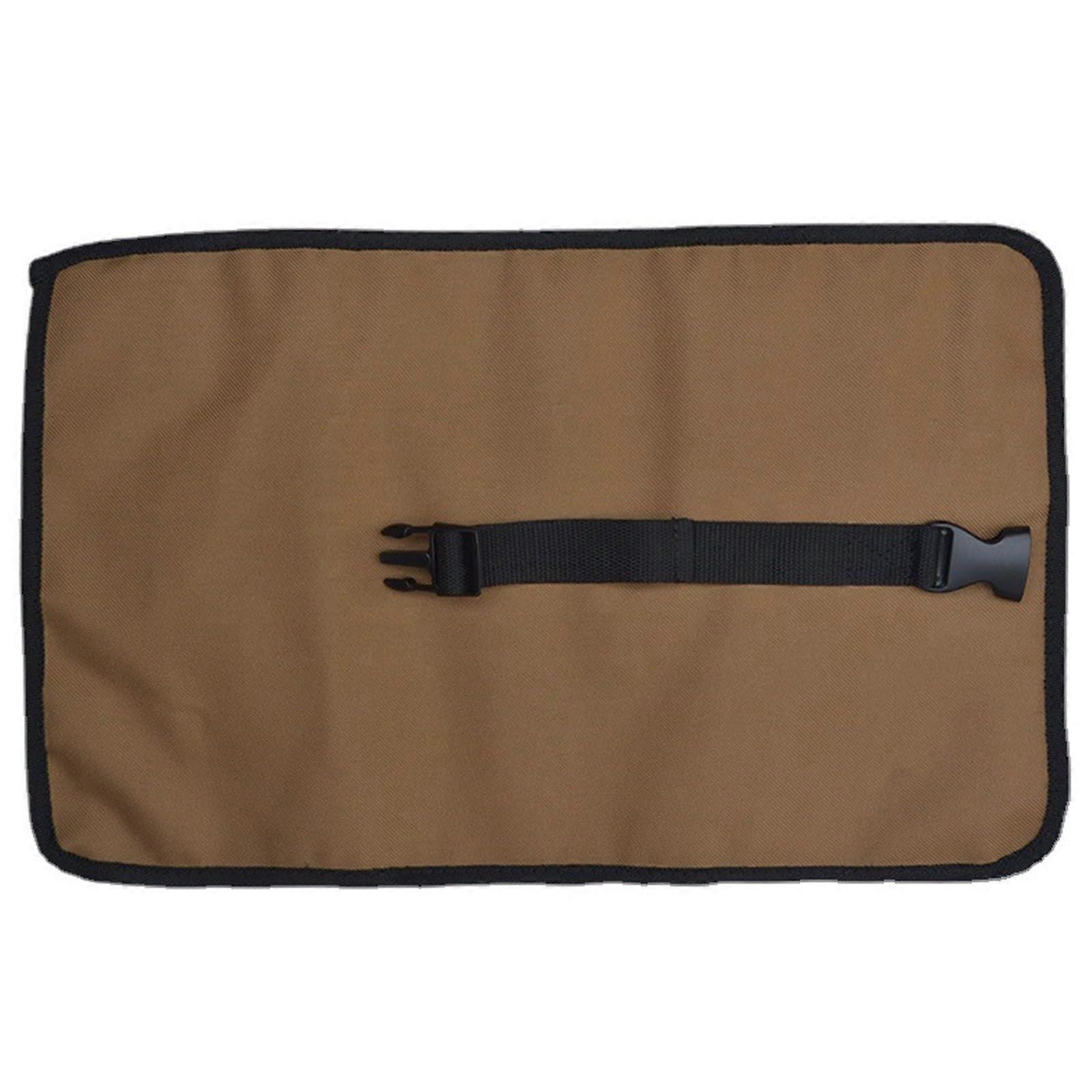 600D Oxford Tool Roll Organizer with Large Capacity and Multiple Pockets for Camping and Mechanics
