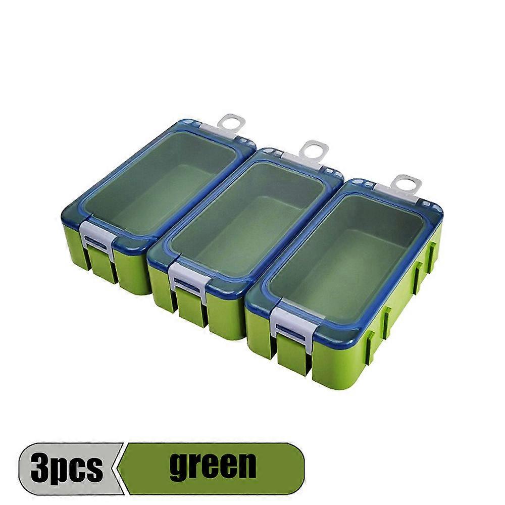 3 pi��ces/ensemble lumineux Mini bo?tes d'accessoires de p��che organisateur bo?te �� outils outils de p��che conteneur d'appats bo?te �� outils 