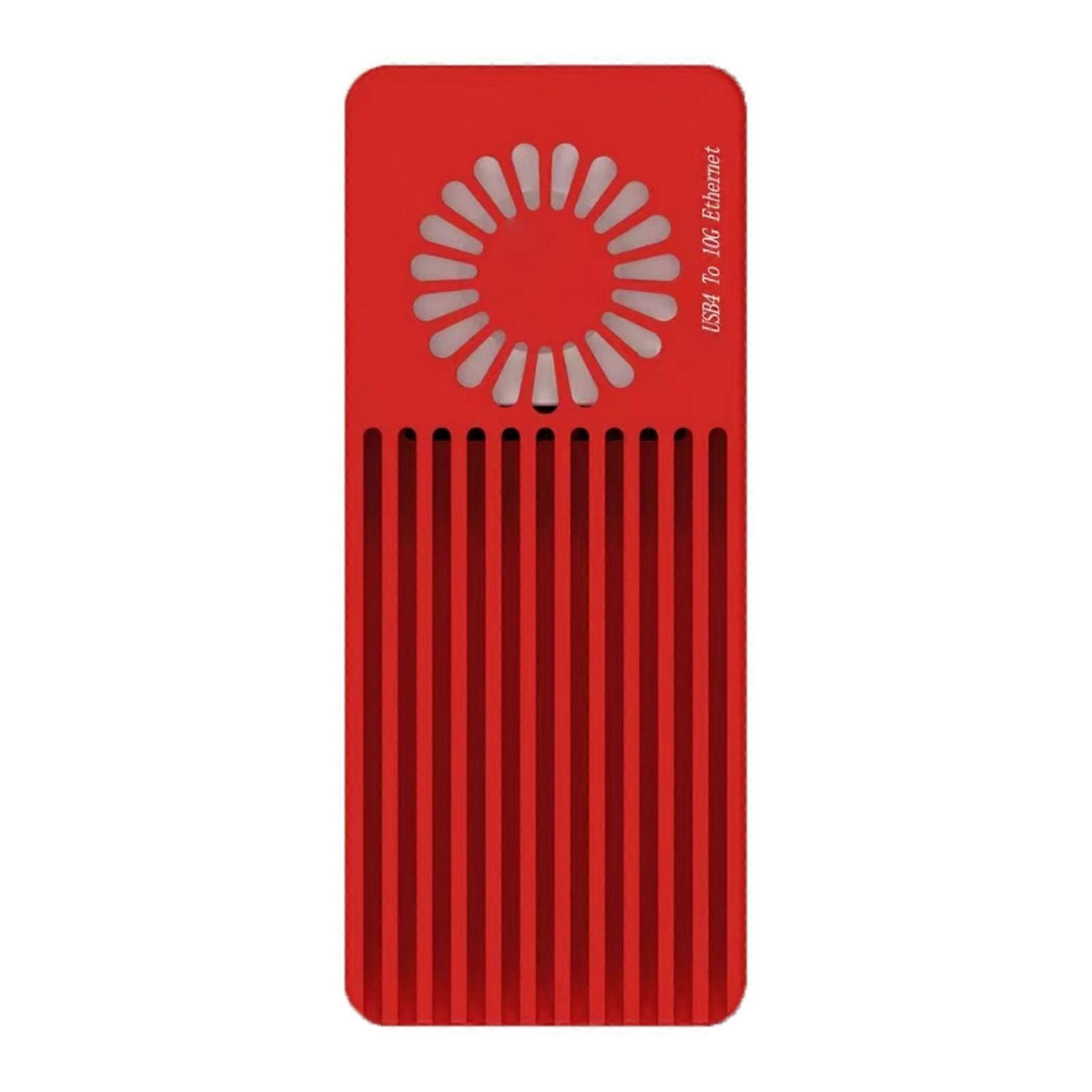 High Performances 10Gbps Thunderbolt3/4 USB 4 Networking Adapter with Advanced Cooling for Stable Long Use Multicolor