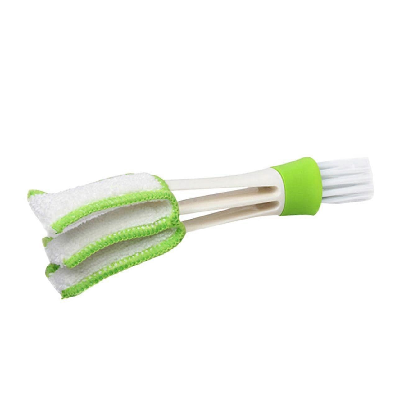 DoubleEnded Car Vent Cleaning Brush with Removable Microfiber for Air Conditioner and Blinds